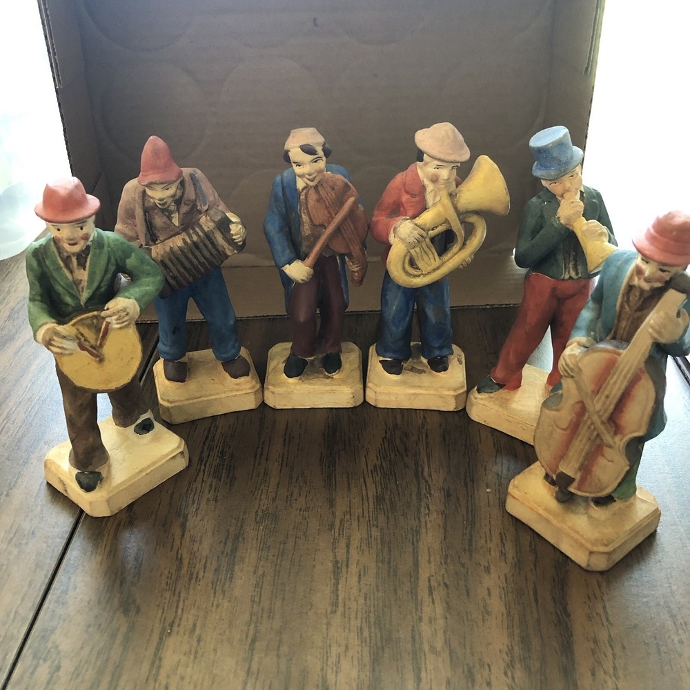 Ceramic Musicians Occupied Japan (6) Qty